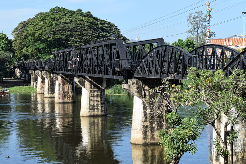The Bridge on the River Kwai in Kanchanaburi